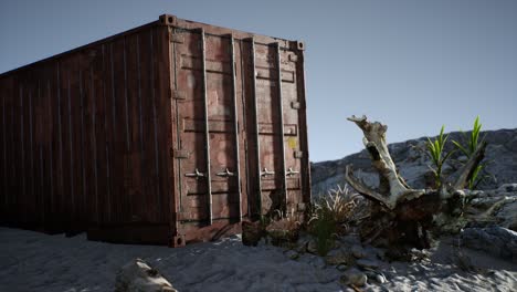 abandoned-shipping-container-in-the-desert